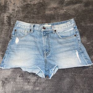 7 For All Mankind Denim Shorts Size 27 Distressed
